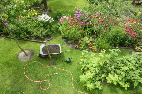 Flower Bed Construction in Danbury